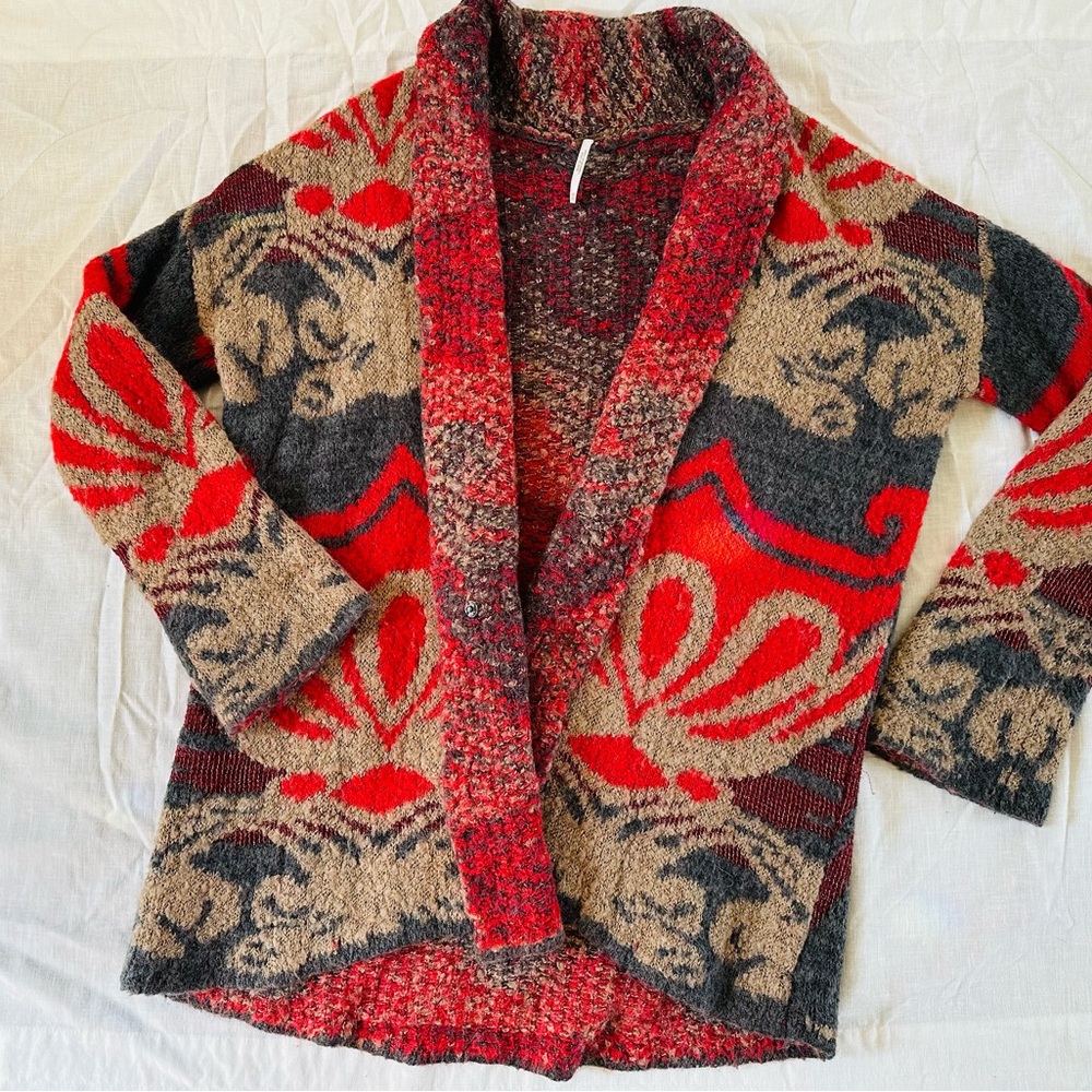 Free People Wool Blend Cardigan